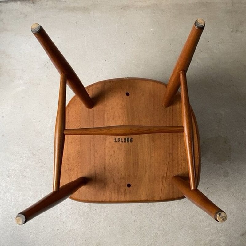 A 飛騨産業 キツツキマーク ウィンザーダイニングチェア ローバック