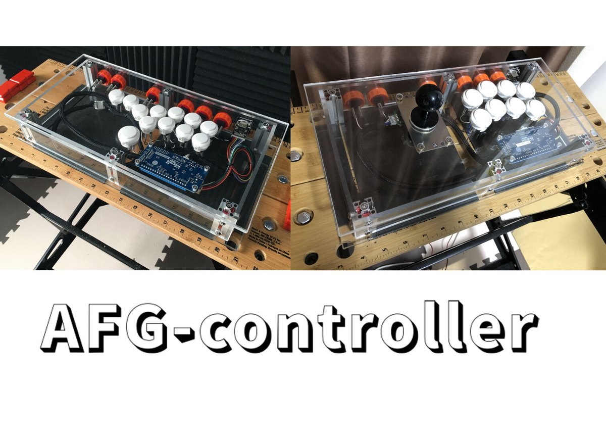 PC・PS5等対応 オリジナルアケコン】AFG-コントローラー ”レバーレス