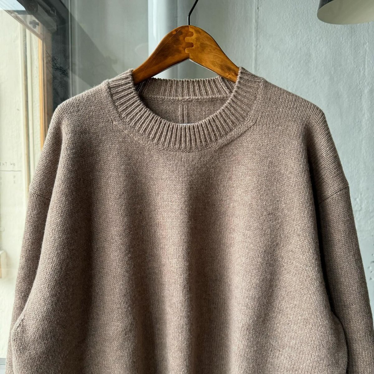 ssstein EXTRA FINE WOOL WARM KNIT CREW NECK L