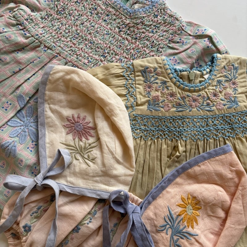 Apolina BABY LULA EMBROIDERED BLOOMER - BLUSH