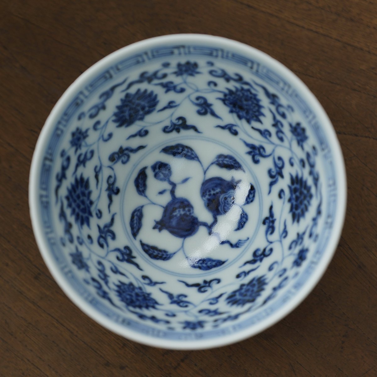 青花纏枝蓮紋鶏心杯 PF158 | Looking For 物色