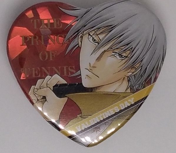 テニスの王子様 仁王 雅治 チョコ＆部分ホロ缶バッジ | K-BOOKS 池袋