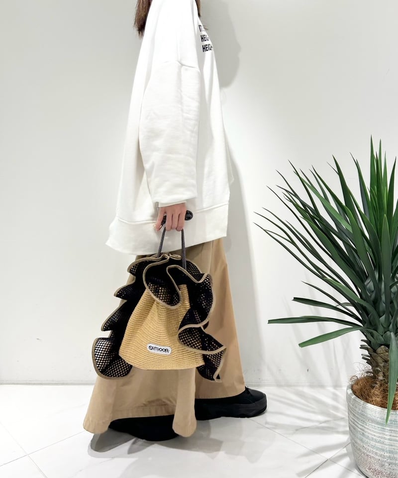 R2501-BFB32】Ruffled basket bag（1740889） | RISL