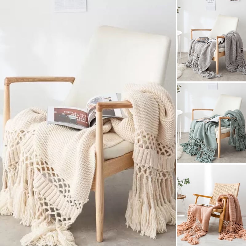 HYSTERIC GLAMOUR フリンジ付きブランケット HYSTERIC GLAMOUR