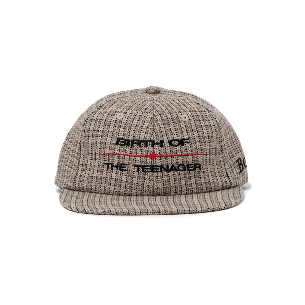 BoTT / PLAID 6-PANEL CAP / NATURAL | Sophomore