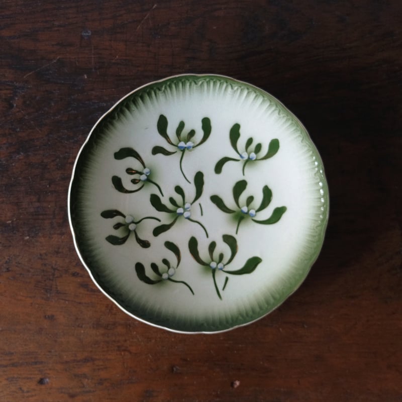 Badonviller バドンヴィレ ヤドリギ 平皿 φ21cm フランス アンティーク