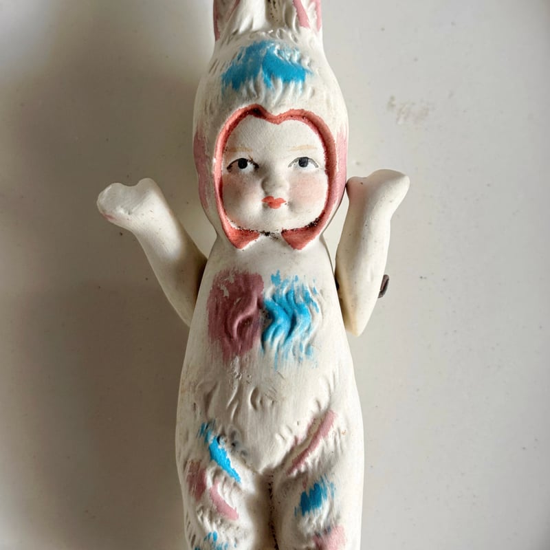 ビスク ドール ミニョネット 女の子 うさぎ フランス アンティーク