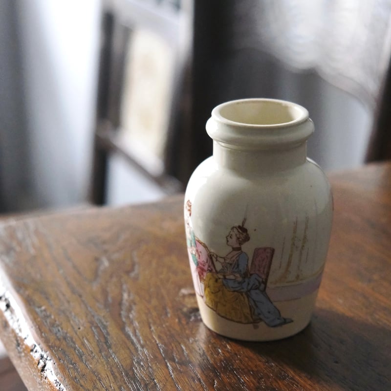 Lunéville リュネヴィル マスタードポット h9.8cm フランス