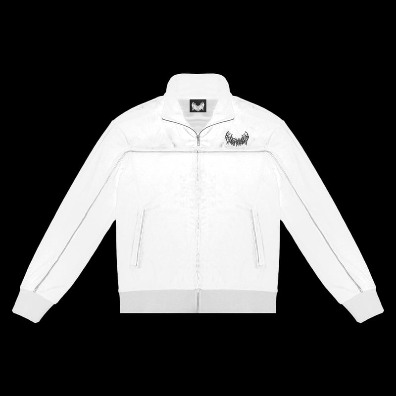 YB Velour Jacket (White) | YXNGBRATZ OFFICIAL O