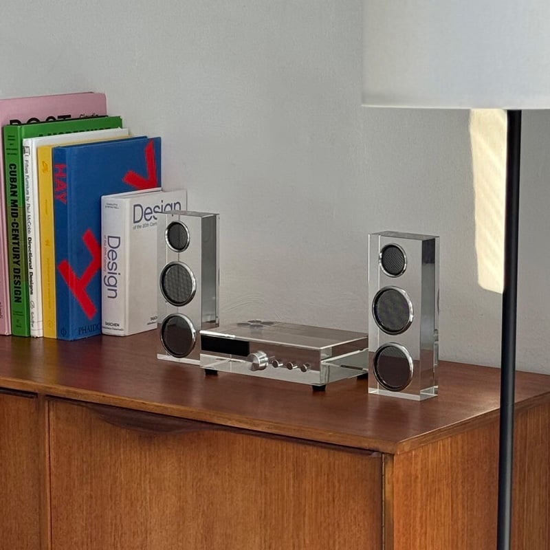 objet-03102 ガラス製 オーディオスピーカー アンプ オブジェ | ART OF