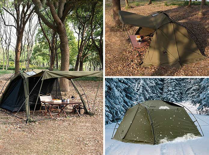 これで2万円台】張り方でまるで別のテント！ソロキャンパー歓喜のTC