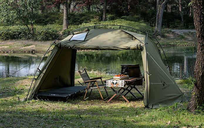 これで2万円台】張り方でまるで別のテント！ソロキャンパー歓喜のTC