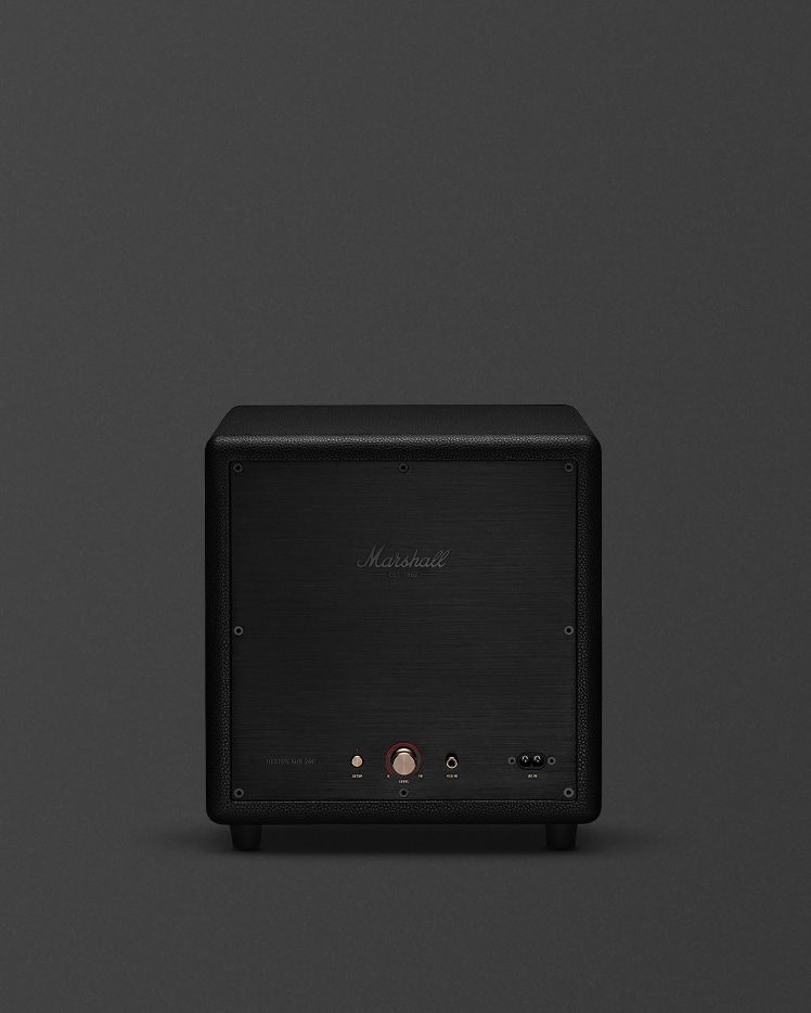 Heston Sub 200 Black - wireless subwoofer | Marshall.com