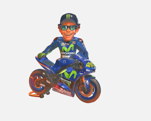 👤 Valentino Rossi - Animated Figure・ OBJ File for 3D printing・Cults