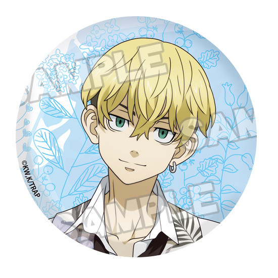 東京リベンジャーズ 描き下ろし缶バッジ 花垣武道/佐野万次郎/龍宮寺