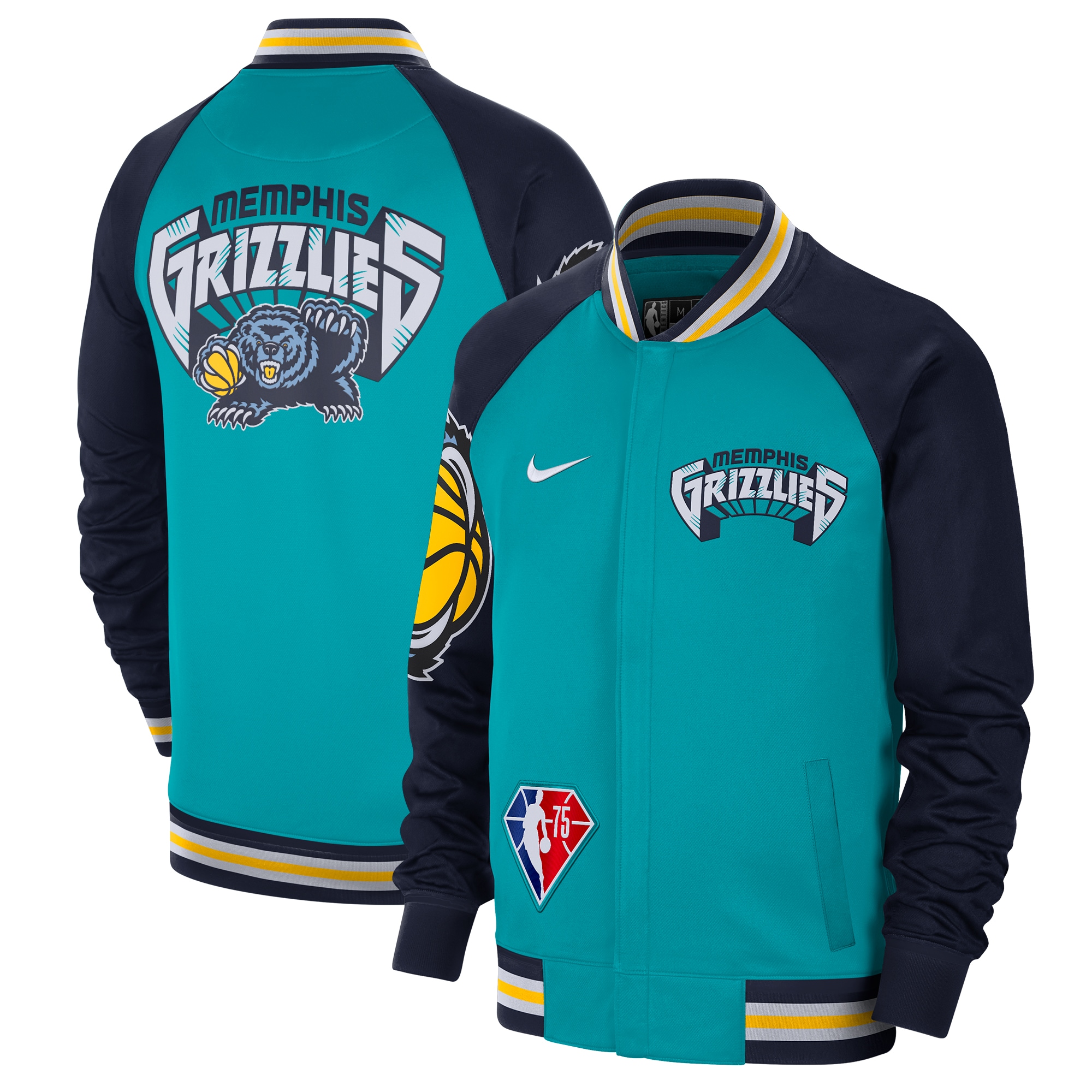 Men's Nike Turquoise Memphis Grizzlies 2021/22 City Edition Therma