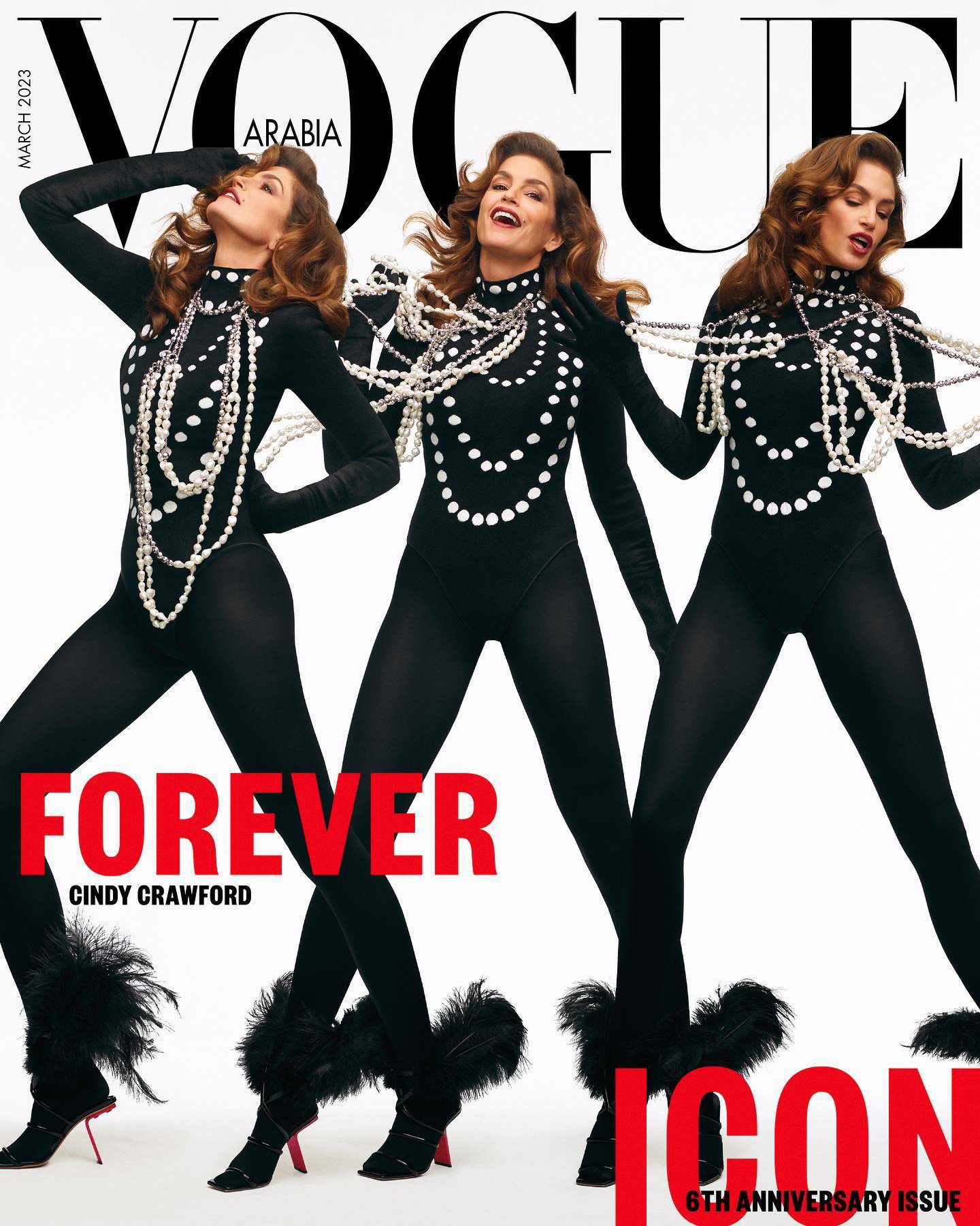 Cindy Crawford Delivers for Vogue Arabia March 2023, Lensed by