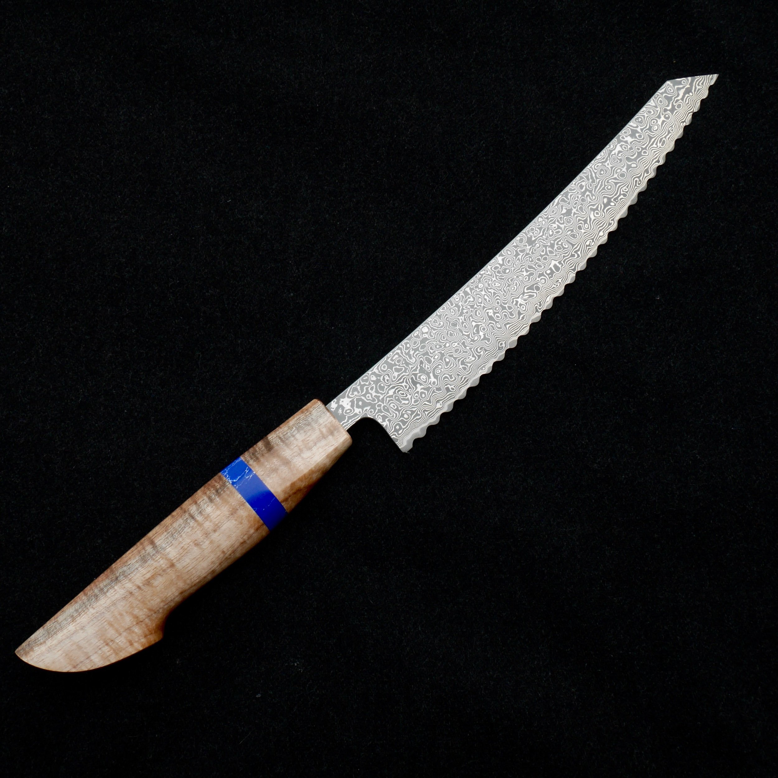 7” Santoku - Shuminagashi & Mokume — Moss Rock Cutlery
