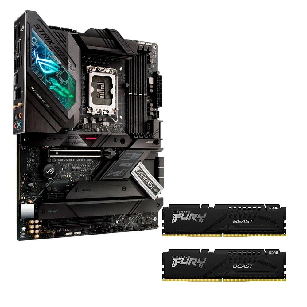 Kit Memória Kingston + Placa Mãe Asus ROG | KaBuM!