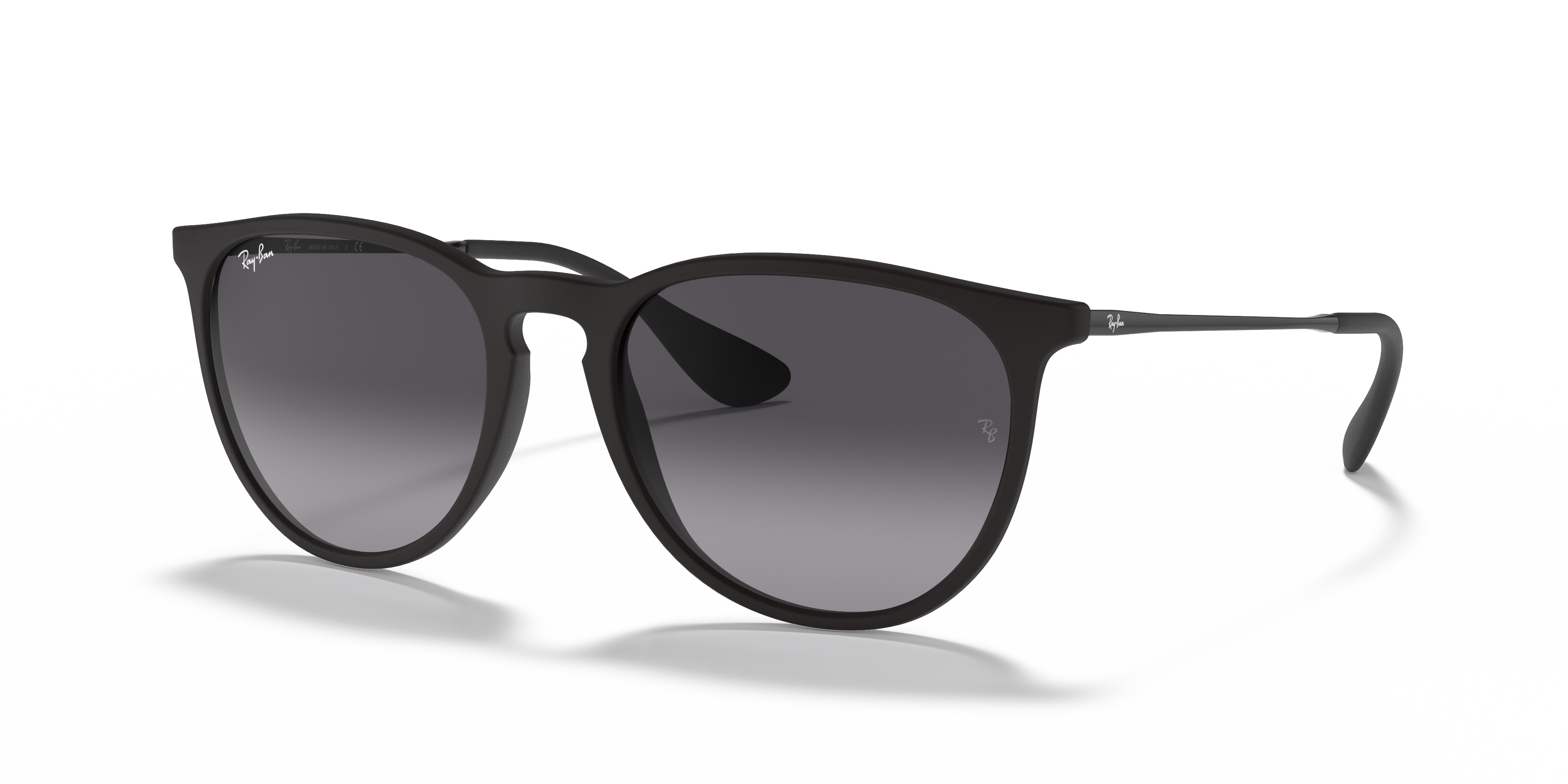 ERIKA CLASSIC Sunglasses in Rubber Black and Grey Gradient