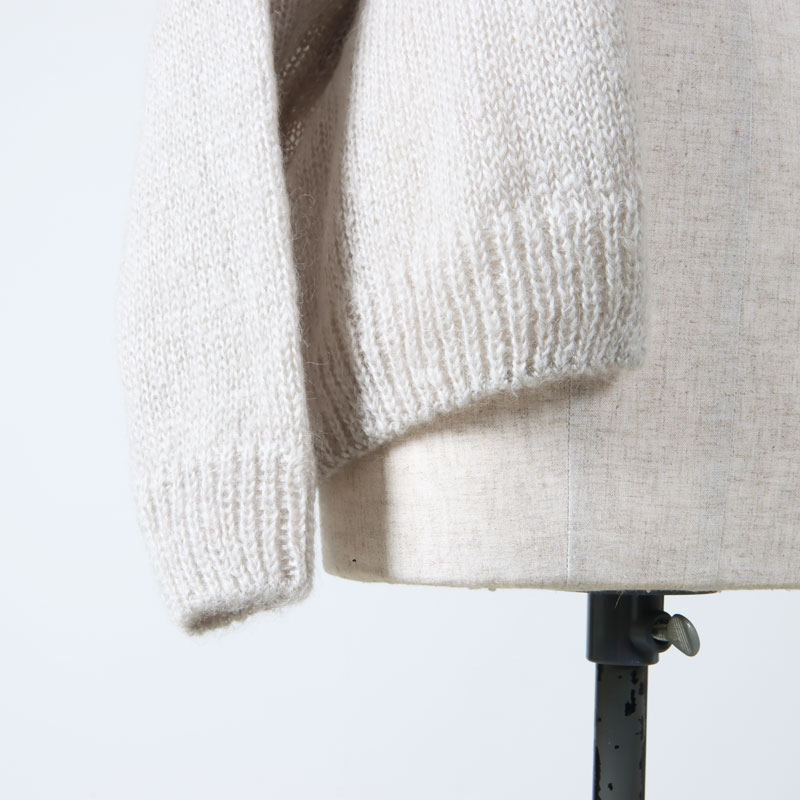 evameva (エヴァムエヴァ) mohair silk cardigan / モヘアシルク