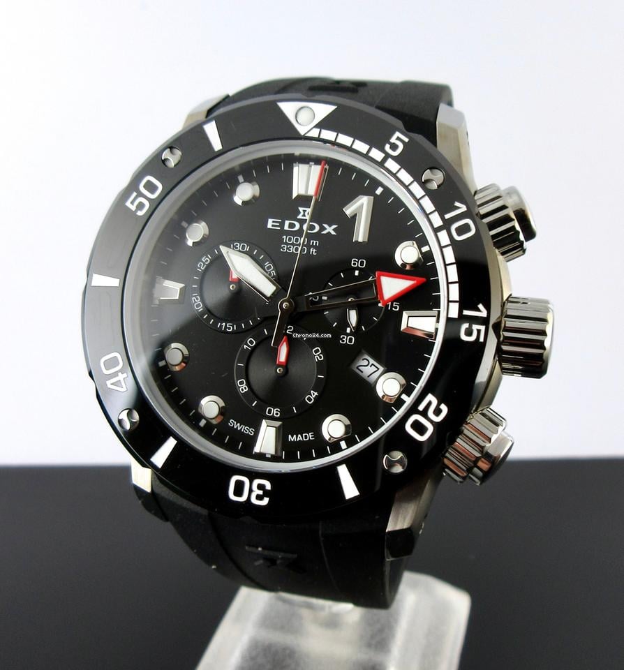 Edox Co-1 Chronograph 45 mm | Quarz | 1000M | 100ATM de vânzare