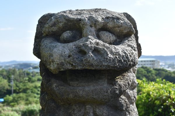 Tomori Stone Lion in Yaese | Atlas Obscura