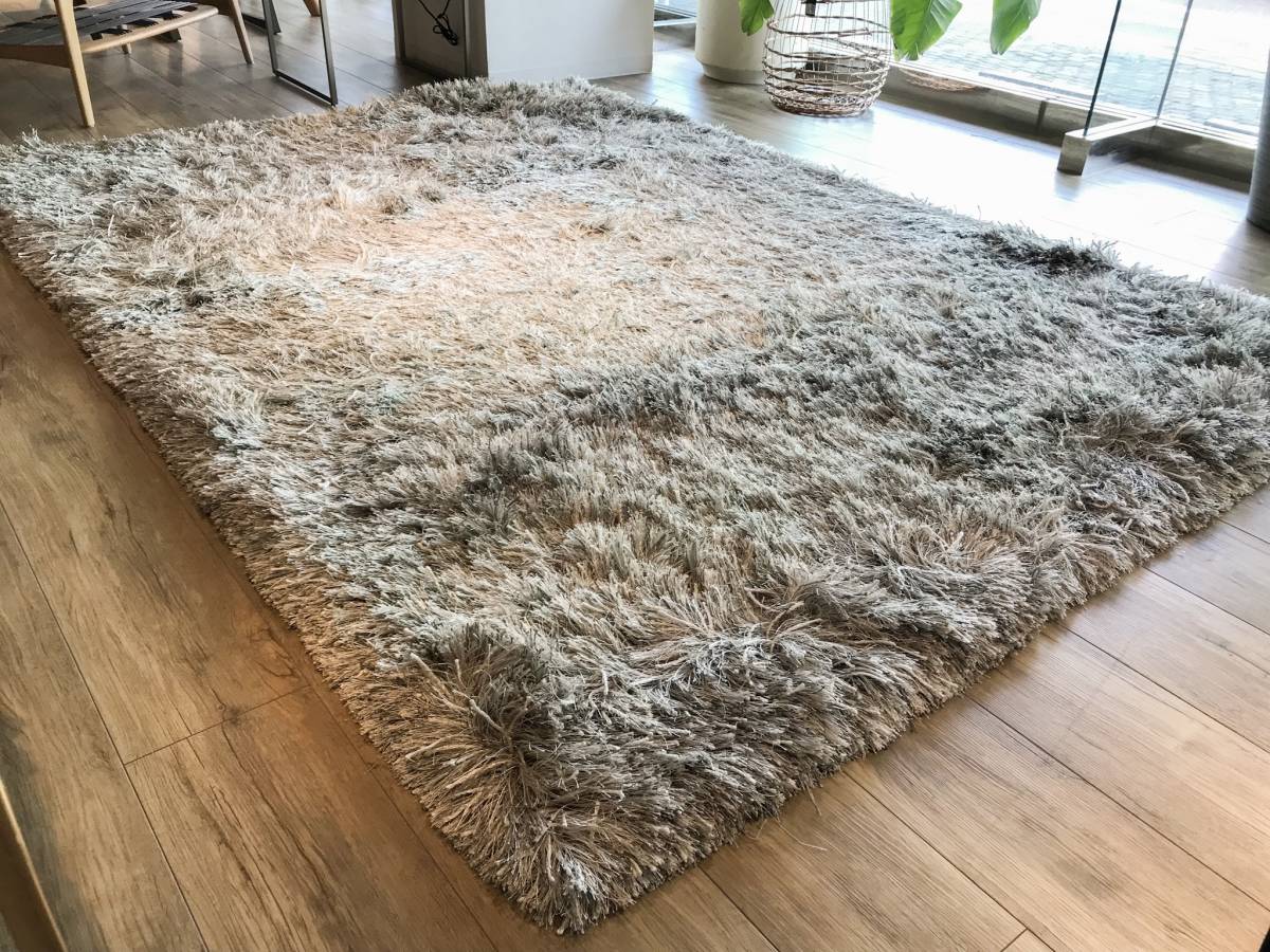 ボーコンセプト Lure シャギーラグ 200cm×300cm グレー モダン ボー