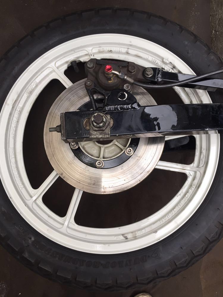 GS750リアホイールGS400ザリゴキバブ等のリアディスク化に