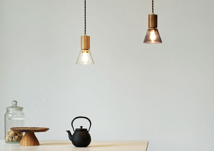 ペンダントライト ガラス 照明 おしゃれ 木製 北欧 インターフォルム
