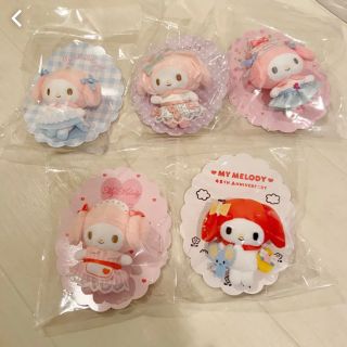 ♡マイメロ 45周年記念 45th マスコットホルダー ブローチ ピンズ 激