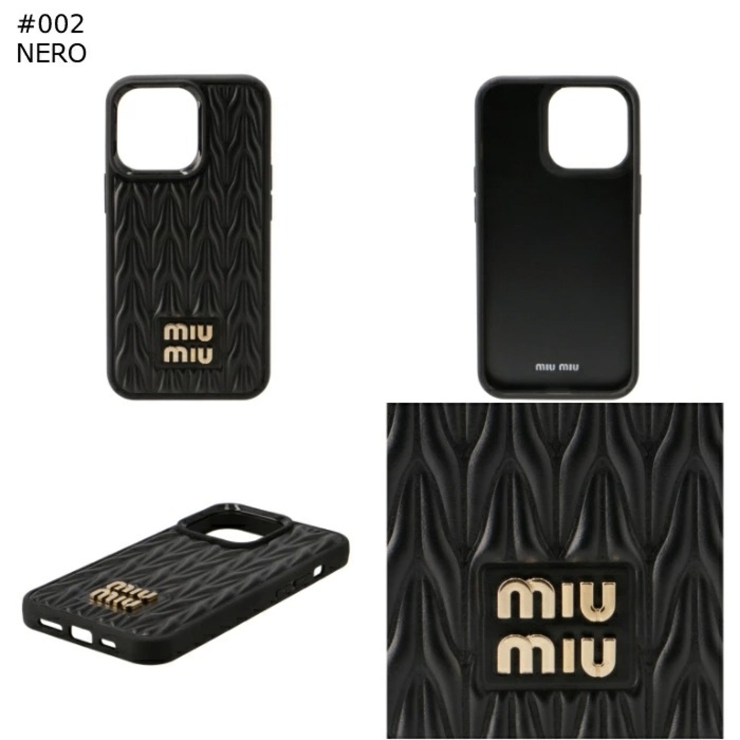 MIU MIU - MIU MIU レザー マテラッセ iPhone13Proケースの通販 by