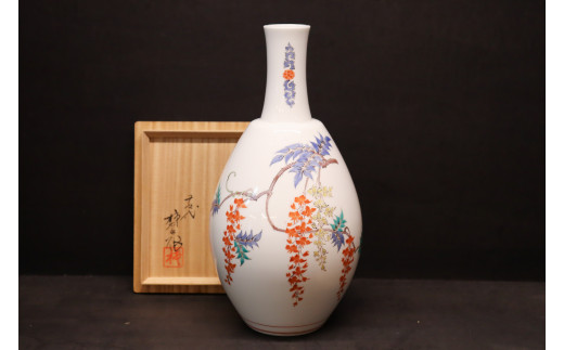 緑地唐草文壷 葉山有樹作 有田焼 月桃庵 A7000-3 - 佐賀県有田町