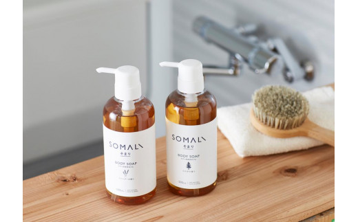 SOMALI ボディソープセット 500ml×2種類（ひのき／ラベンダー） / 三重