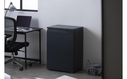 冷凍庫 奥行スリム冷凍庫 アイリスオーヤマ 66L ブラック 前開き 右