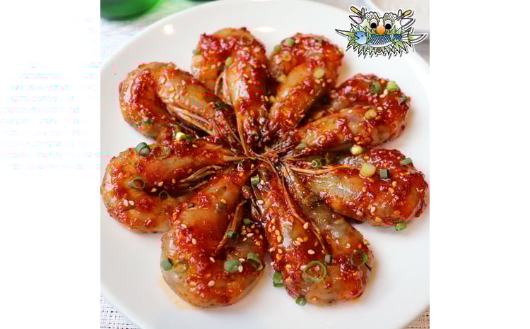 ヤンニョムセウ8尾セット 韓国料理 海鮮 韓国 新宿 エビ 海老