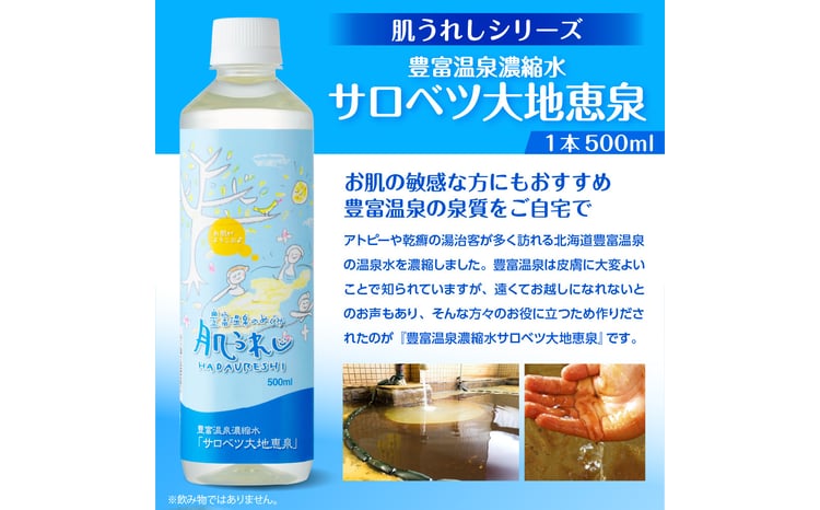 豊富温泉 濃縮温泉水 サロベツ大地恵泉 (500ml×24本) - 北海道豊富町