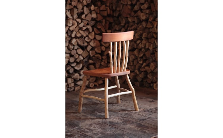 欅(けやき)の椅子 手作り チェア いす イス 椅子 木製 家具 けやき ks