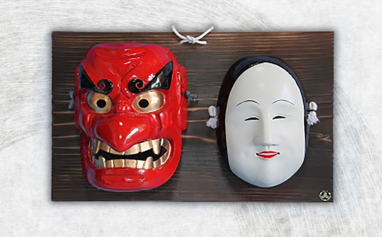 高千穂神楽面（対・塗り） | 神楽 神楽面 夜神楽 伝統 伝統工芸品 工芸