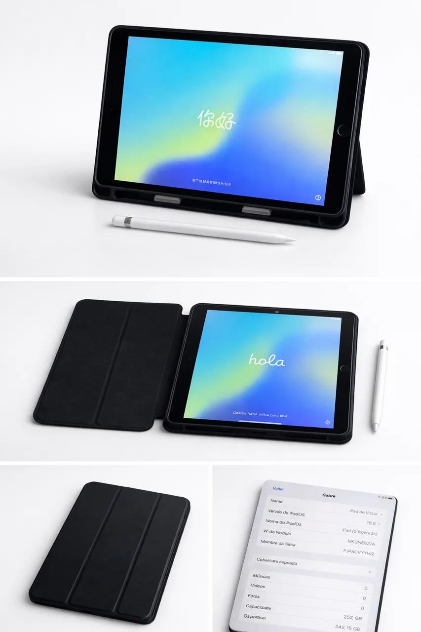 iPad 9ª Geração + Apple Pencil - 256GB - Tablets e E-Readers - Boa