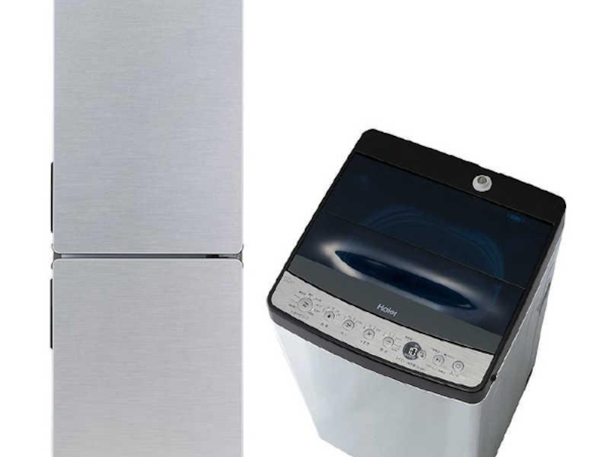 270設置まで対応 新生活 赤冷蔵庫 8kg洗濯機 人気モデル AQUAセット 270