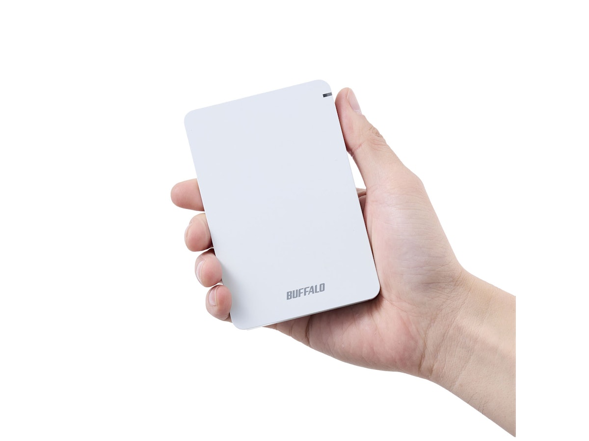 バッファロー BUFFALO ポータブルHDD HD-PGF1.0U3-WHAを検証レビュー