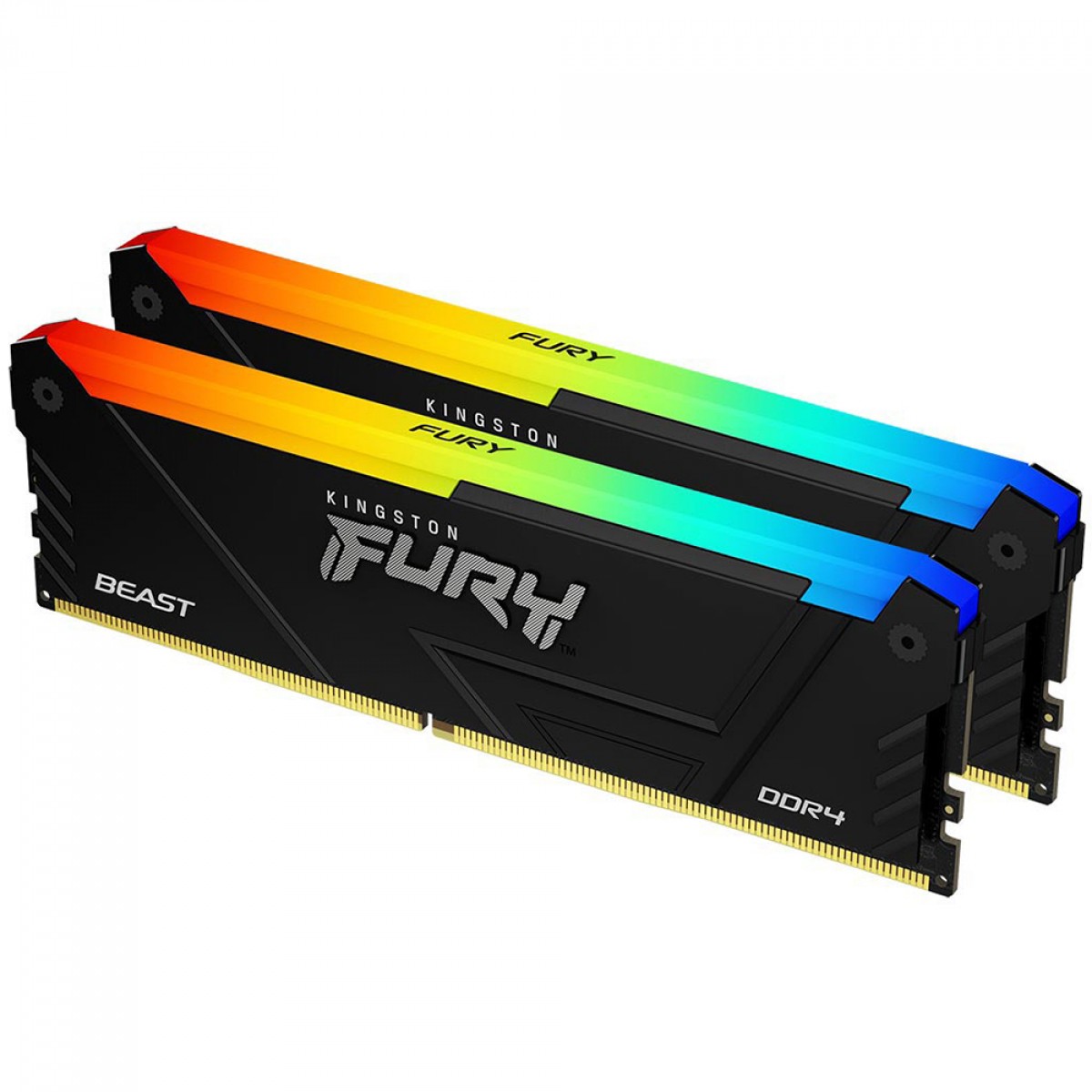 Memória DDR4 Kingston Fury Beast RGB, 32GB (2x16GB), 3600Mhz