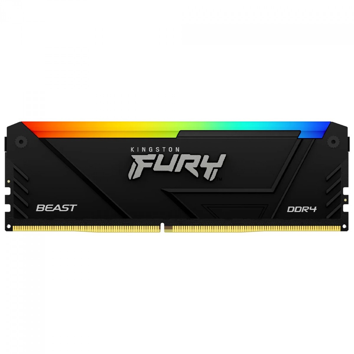 Memória DDR4 Kingston Fury Beast, RGB, 32GB, 3600Mhz, Black