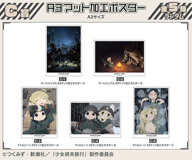 少女終末旅行 くじメイト キャラファイングラフ 少女終末旅行くじ