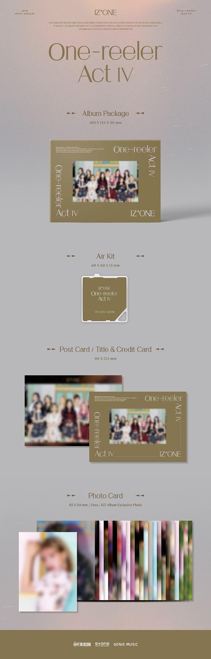 IZ*ONE - 4th Mini [One-reeler / Act IV] Kit Album - interAsia