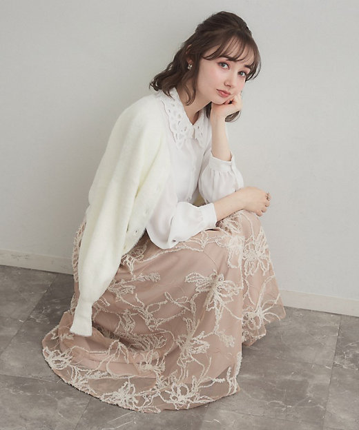 レース衿ジョーゼットブラウス（2002595568） | COUTURE