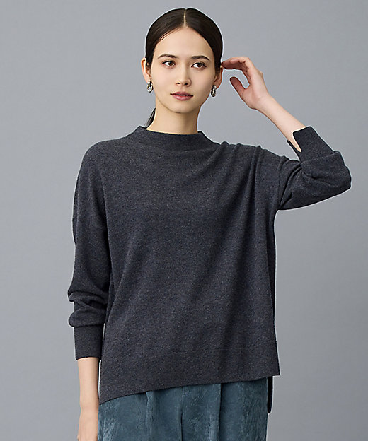 SHIHOさん着用】ウールハイゲージモックネック ニット