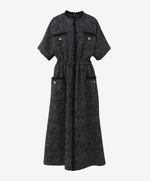 フリンジツィード ワンピース | ebure (Women)/エブール | 三越伊勢丹