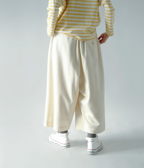 atelier naruse(アトリエナルセ)ウール フラノ ガウチョ パンツ f05102